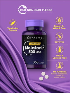Foto 4 | Suplemento Carlyle Melatonin 300 Mcg 365 Tabletas - Venta Internacional.