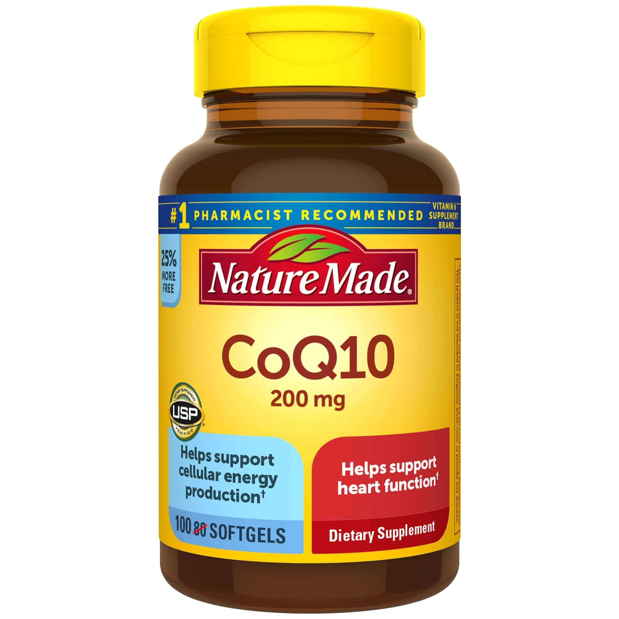 Foto 2 pulgar | Suplemento Nature Made CoQ10 200 mg para el Corazón 100 Cápsulas Blandas - Venta Internacional