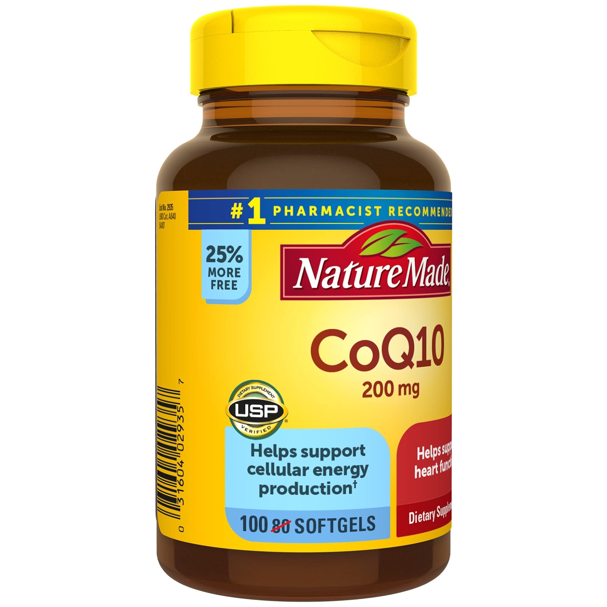Foto 8 pulgar | Suplemento Nature Made CoQ10 200 mg para el Corazón 100 Cápsulas Blandas - Venta Internacional