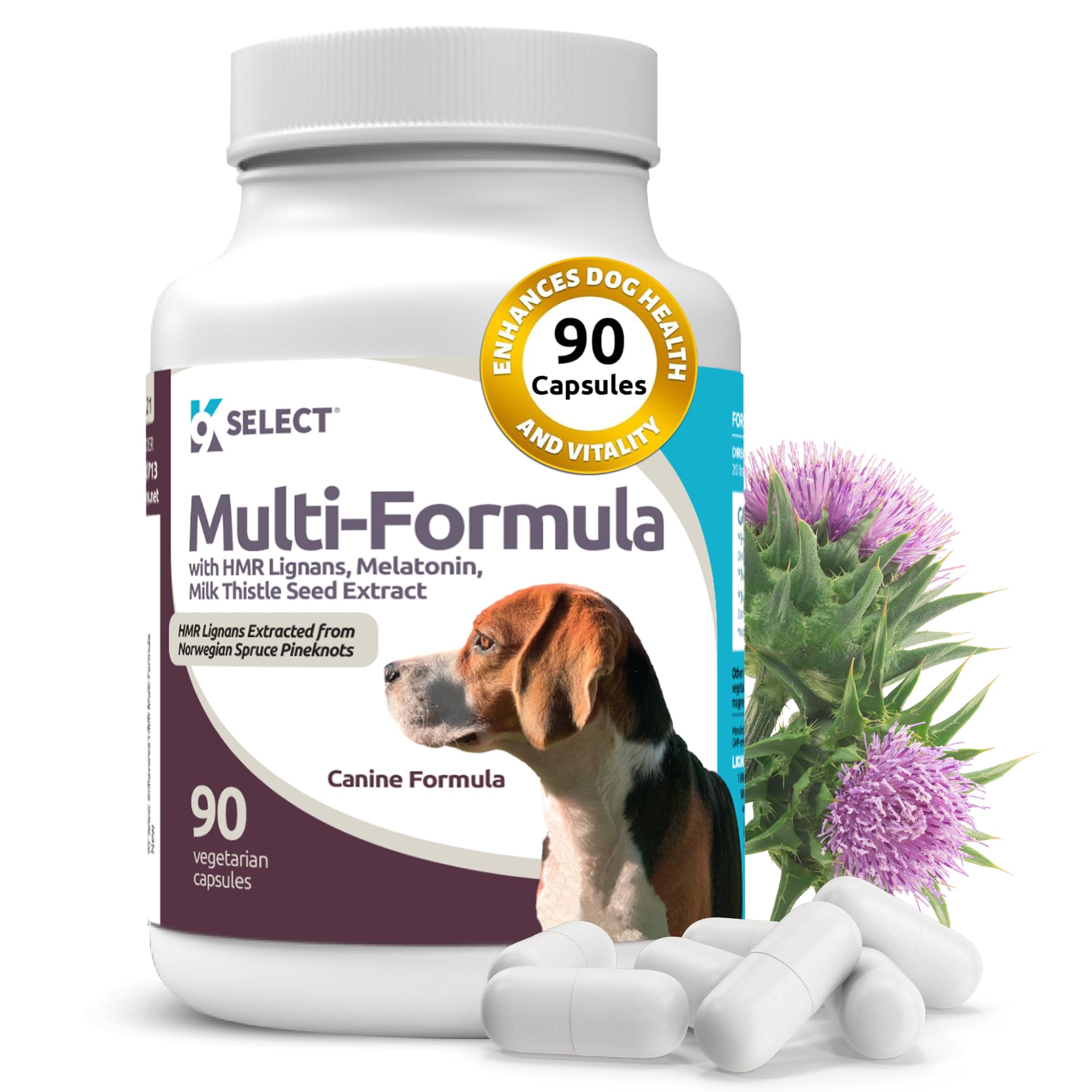 Foto 2 pulgar | Dog Vitamins K9 Select, Fórmula Múltiple Para Perros Medianos, 90 Cápsulas - Venta Internacional.