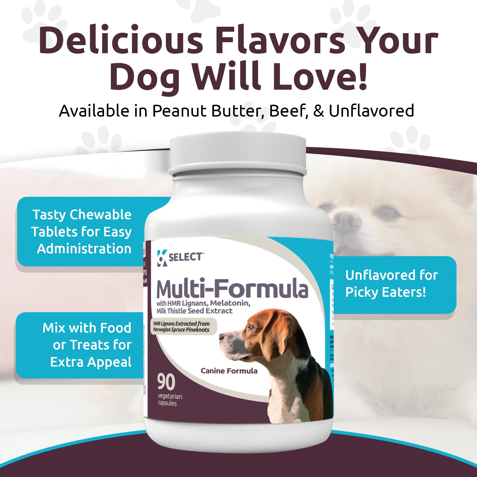Foto 4 pulgar | Dog Vitamins K9 Select, Fórmula Múltiple Para Perros Medianos, 90 Cápsulas - Venta Internacional.