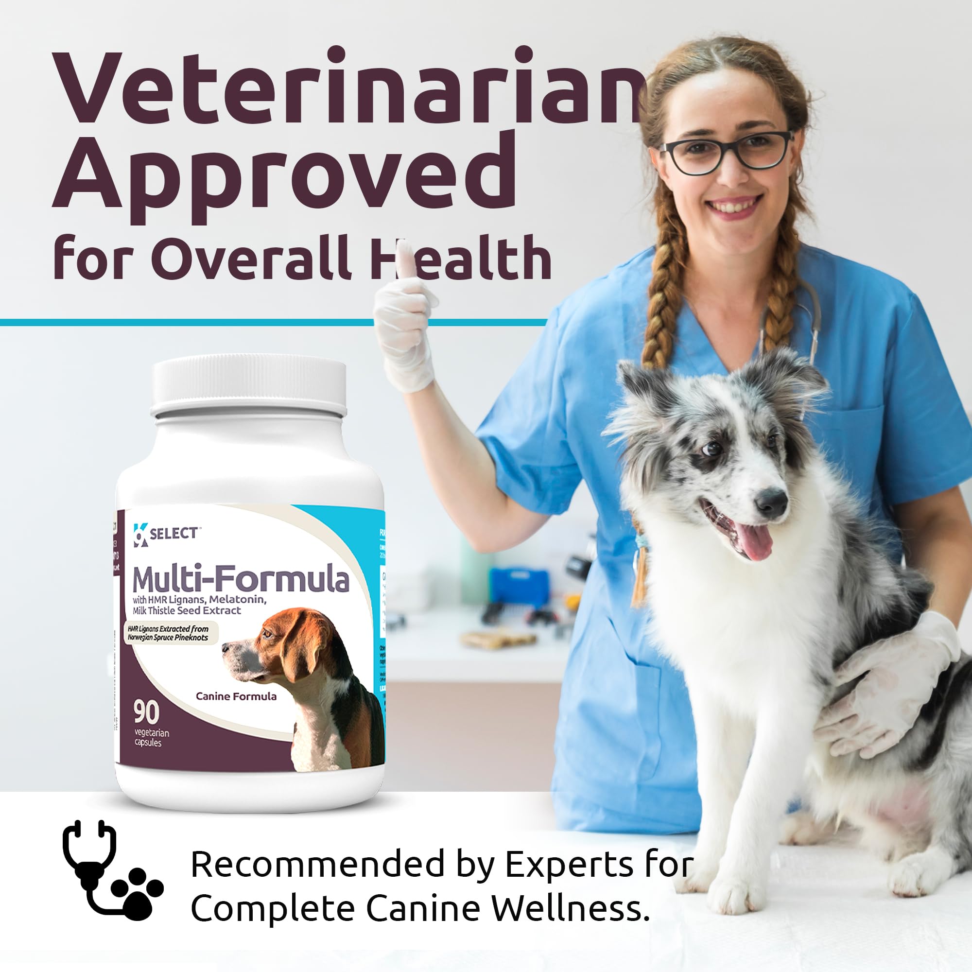 Foto 6 | Dog Vitamins K9 Select, Fórmula Múltiple Para Perros Medianos, 90 Cápsulas - Venta Internacional.