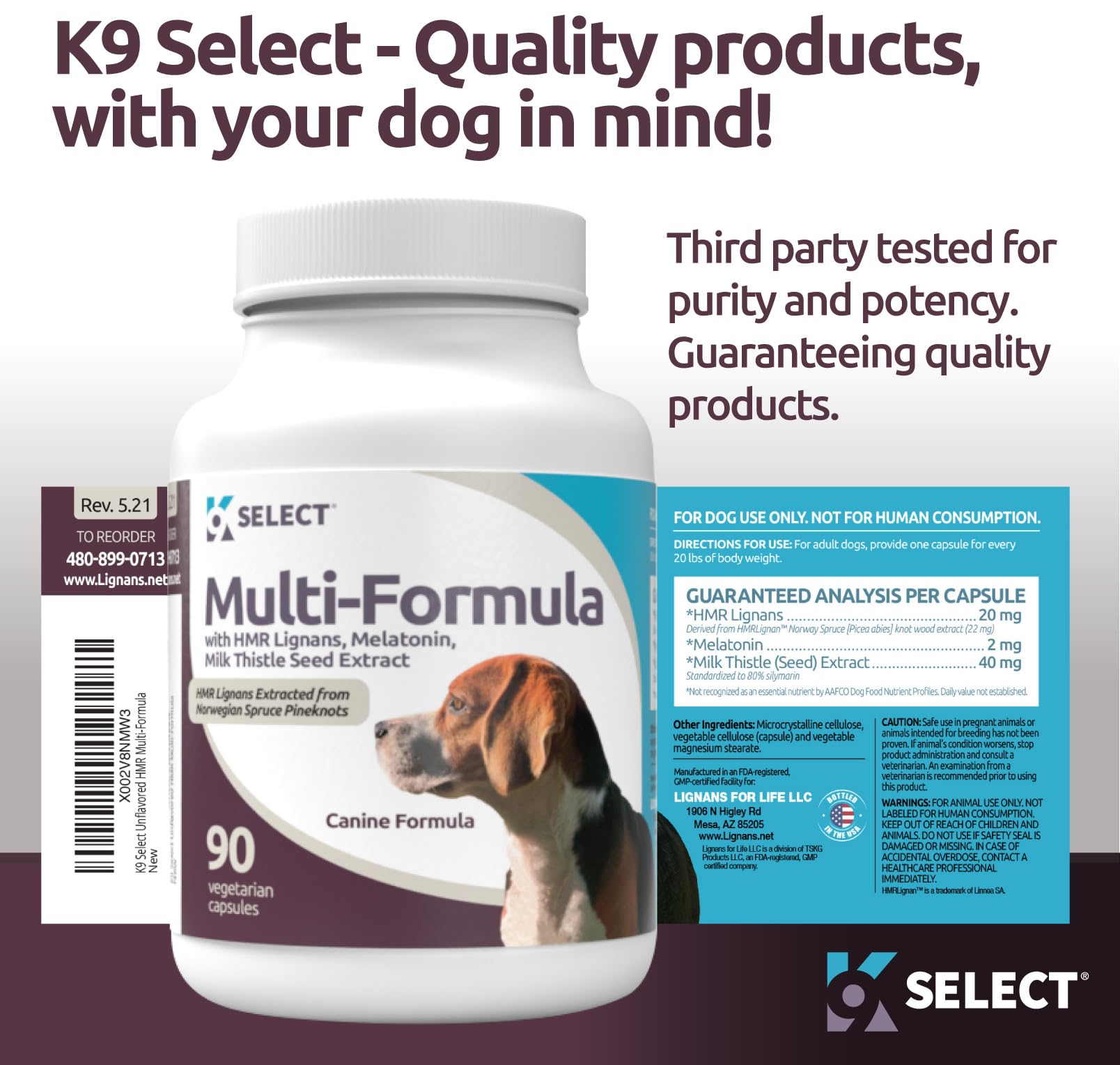 Foto 8 pulgar | Dog Vitamins K9 Select, Fórmula Múltiple Para Perros Medianos, 90 Cápsulas - Venta Internacional.