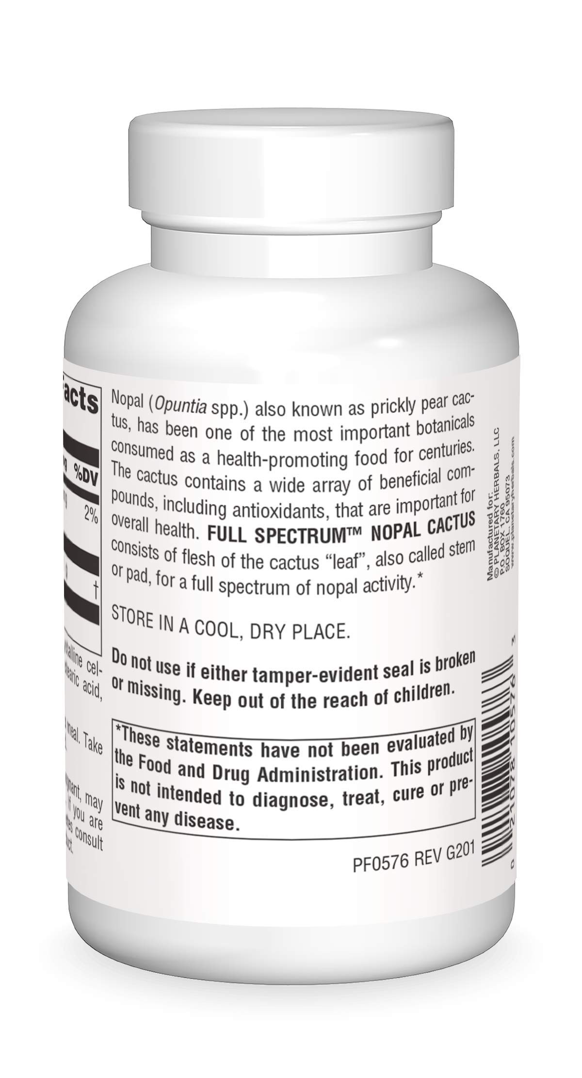 Foto 3 pulgar | Suplemento Planetary Herbals De Nopal De Espectro Completo Con Nopal, 1000 Mg - Venta Internacional.