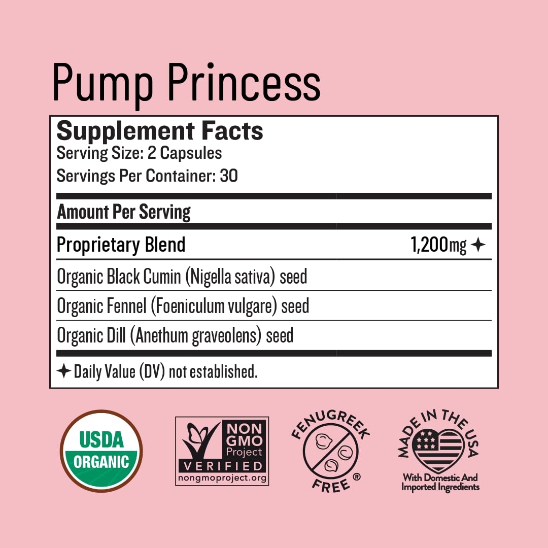Foto 3 pulgar | Suplemento De Lactancia Legendairy Milk Pump Princess 60 Cápsulas - Venta Internacional.