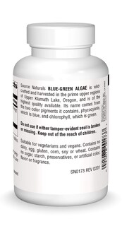 Foto 2 | Algas Verdiazules De Supplement Source Naturals 500 Mg 200 Comprimidos - Venta Internacional.