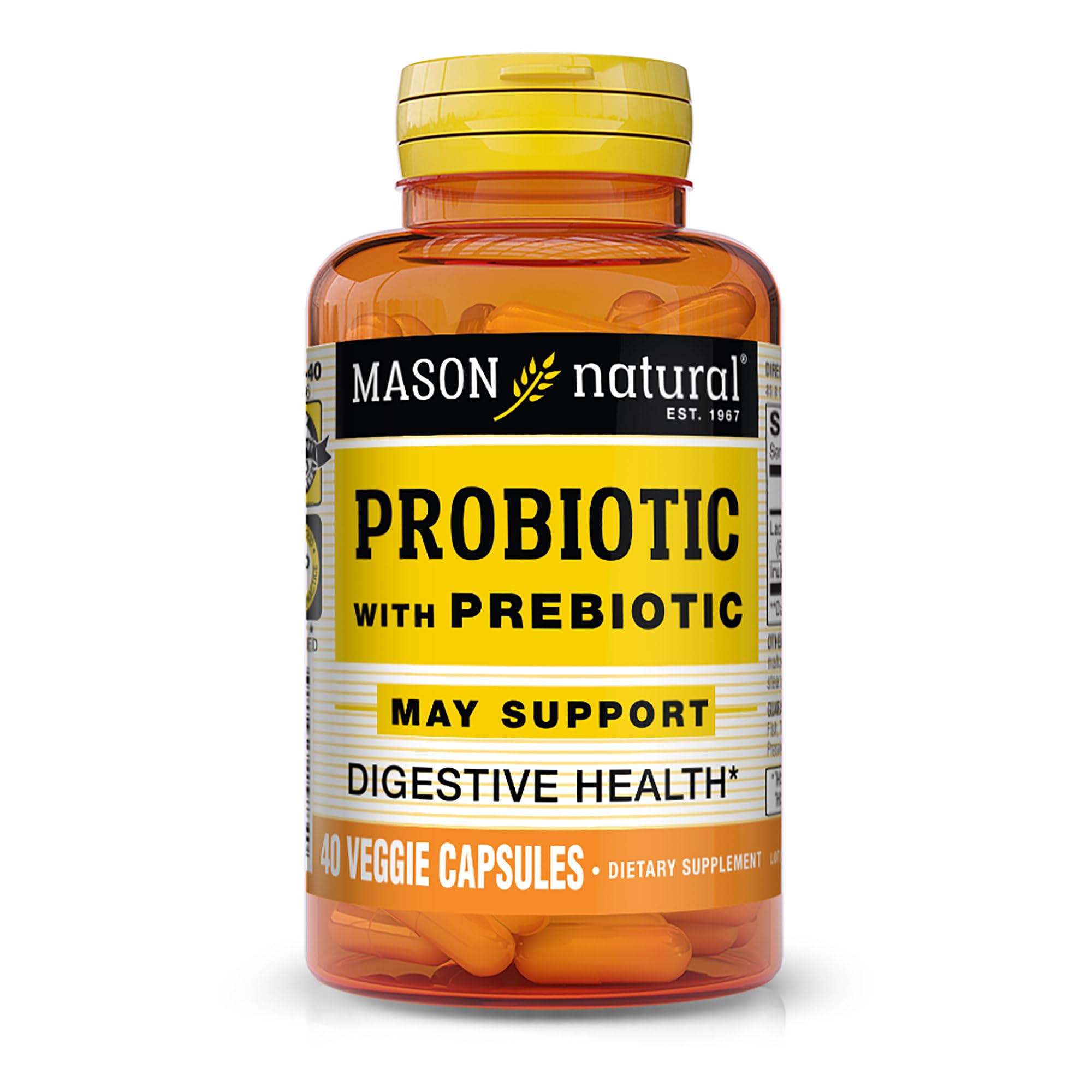 Foto 1 | Suplemento Probiótico Mason Natural Con Prebiótico, 40 Cápsulas - Venta Internacional.