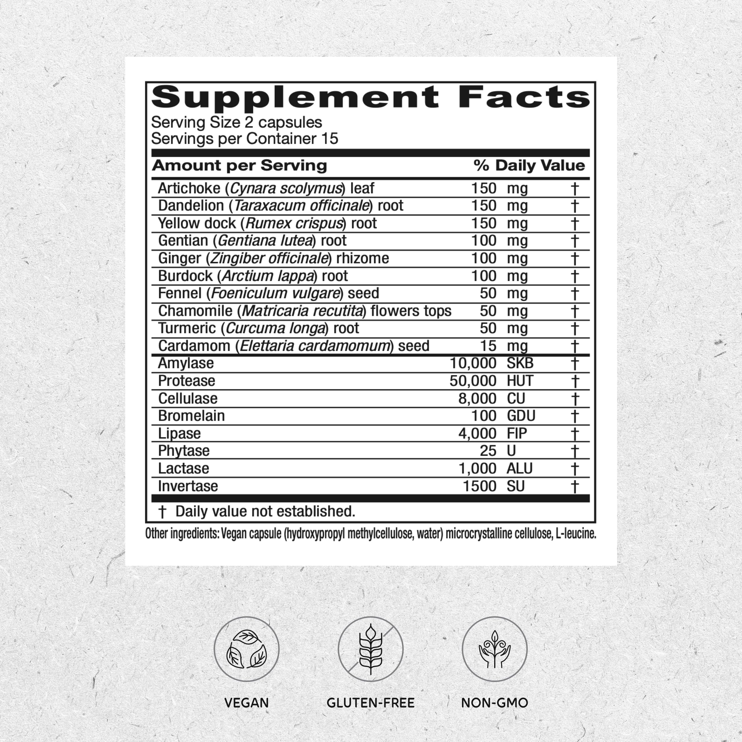 Foto 3 pulgar | Suplemento Vitanica Bitters Extra Digestion Support 30 Cápsulas - Venta Internacional.