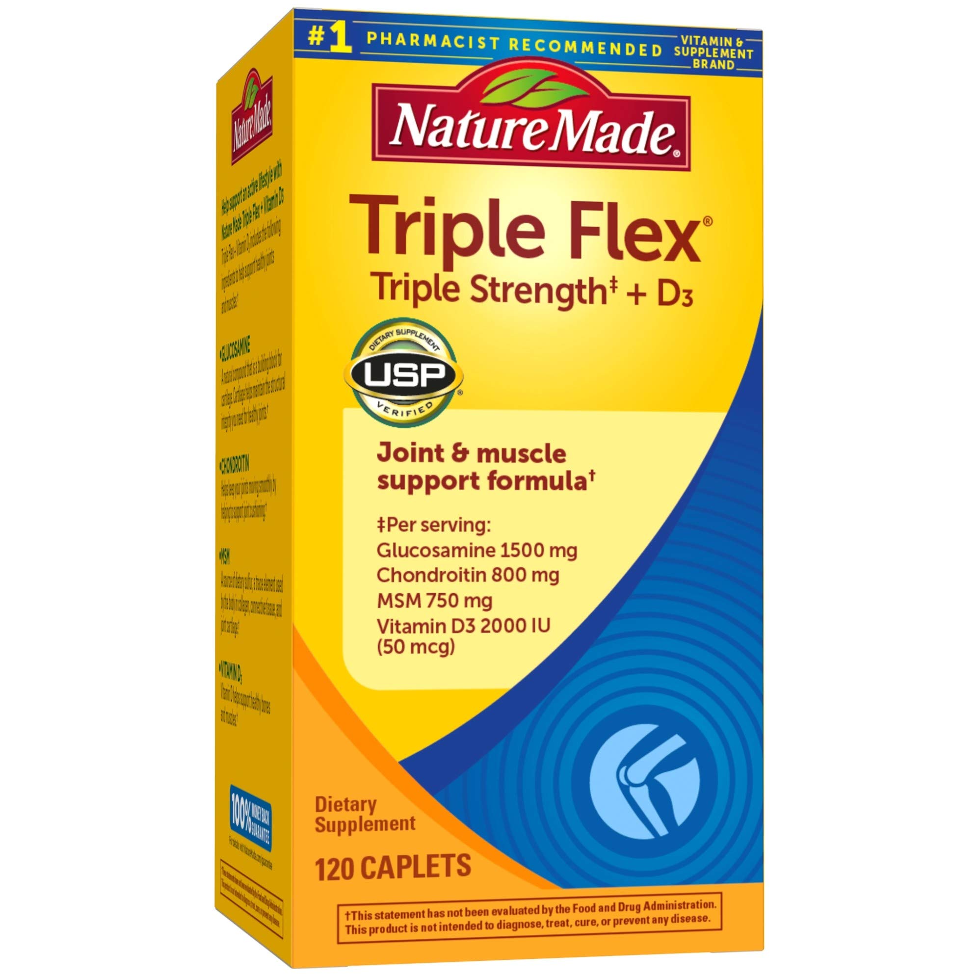 Foto 2 pulgar | Suplemento Nature Made Tripleflex Triple Strength 120 Comprimidos - Venta Internacional.
