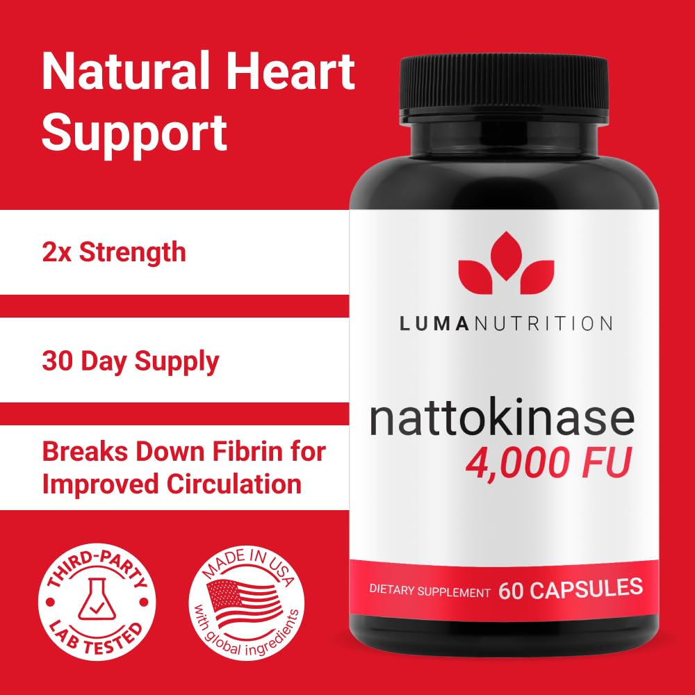 Foto 3 pulgar | Suplemento Luma Nutrition Nattokinase 4000 Fu 60 Cápsulas - Venta Internacional.