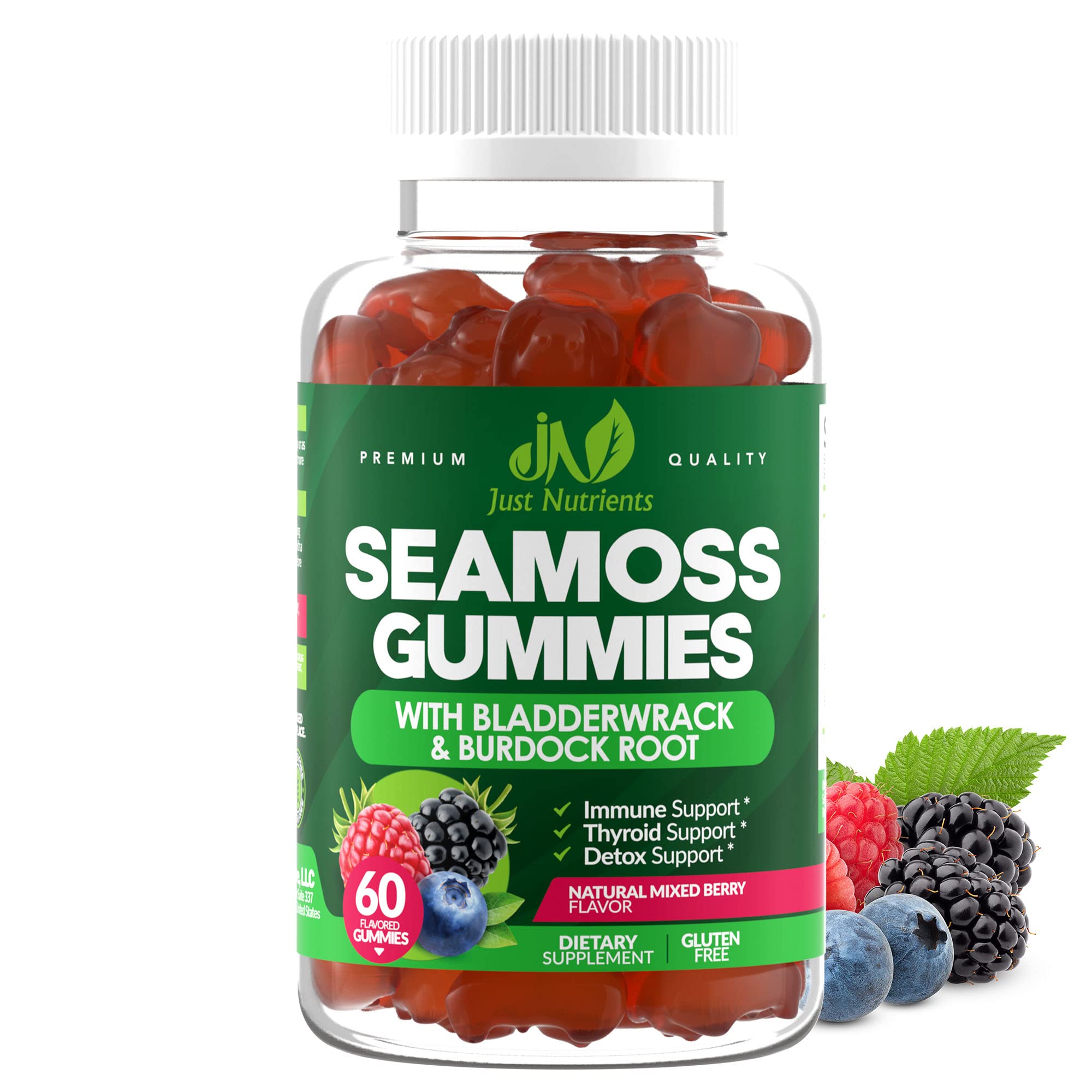 Foto 2 pulgar | Gomitas Supplement Just Nutrients Sea Moss De 3000 Mg, 60 Unidades - Venta Internacional.