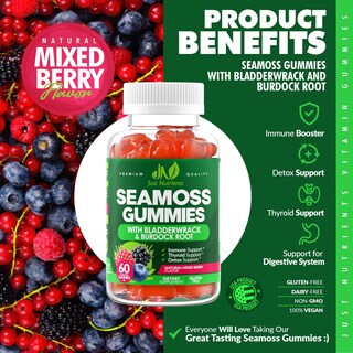 Foto 3 | Gomitas Supplement Just Nutrients Sea Moss De 3000 Mg, 60 Unidades - Venta Internacional.