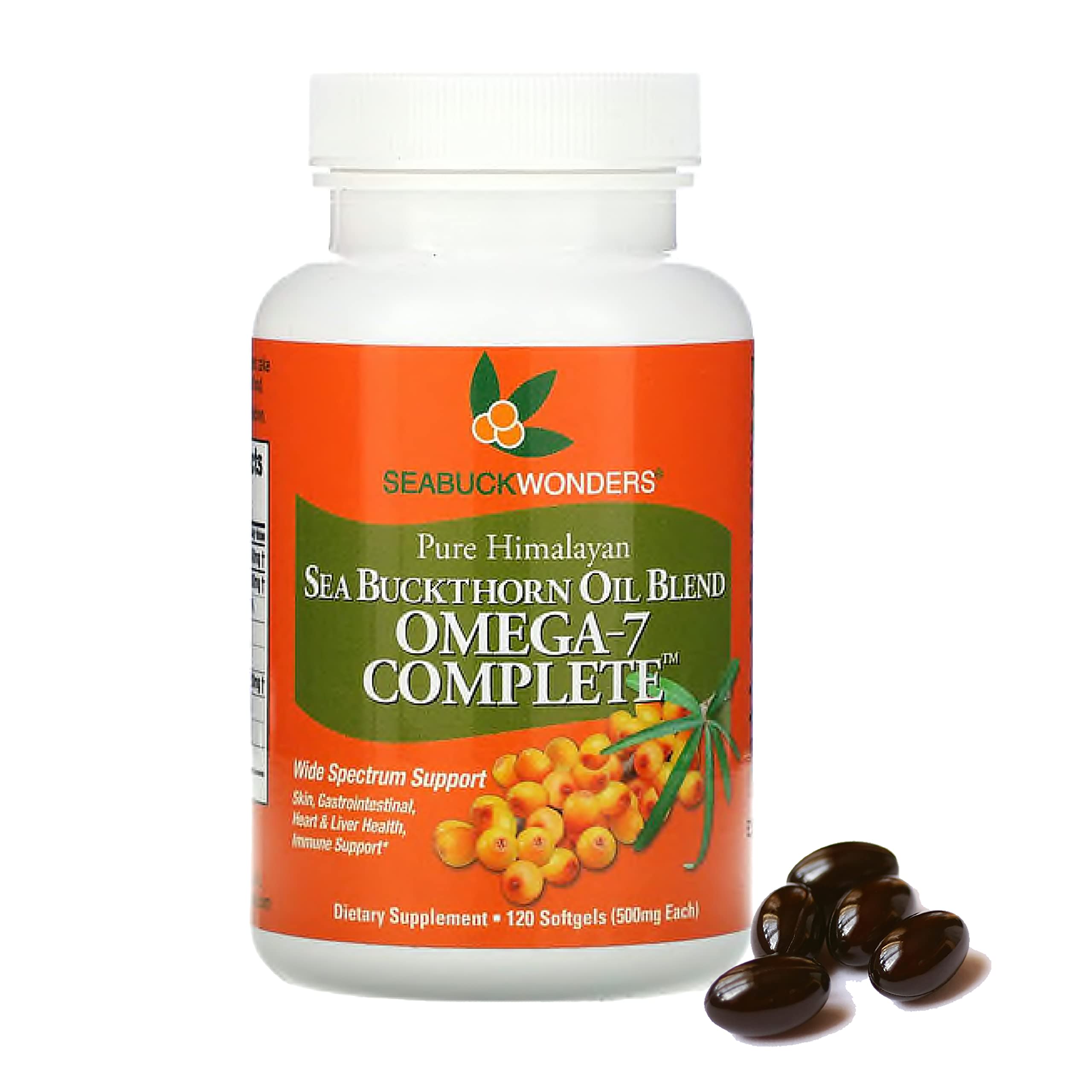 Suplemento De Aceite De Espino Amarillo Seabuckwonders 120 Cápsulas Blandas - Venta Internacional.