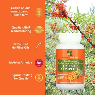Foto 4 | Suplemento De Aceite De Espino Amarillo Seabuckwonders 120 Cápsulas Blandas - Venta Internacional.