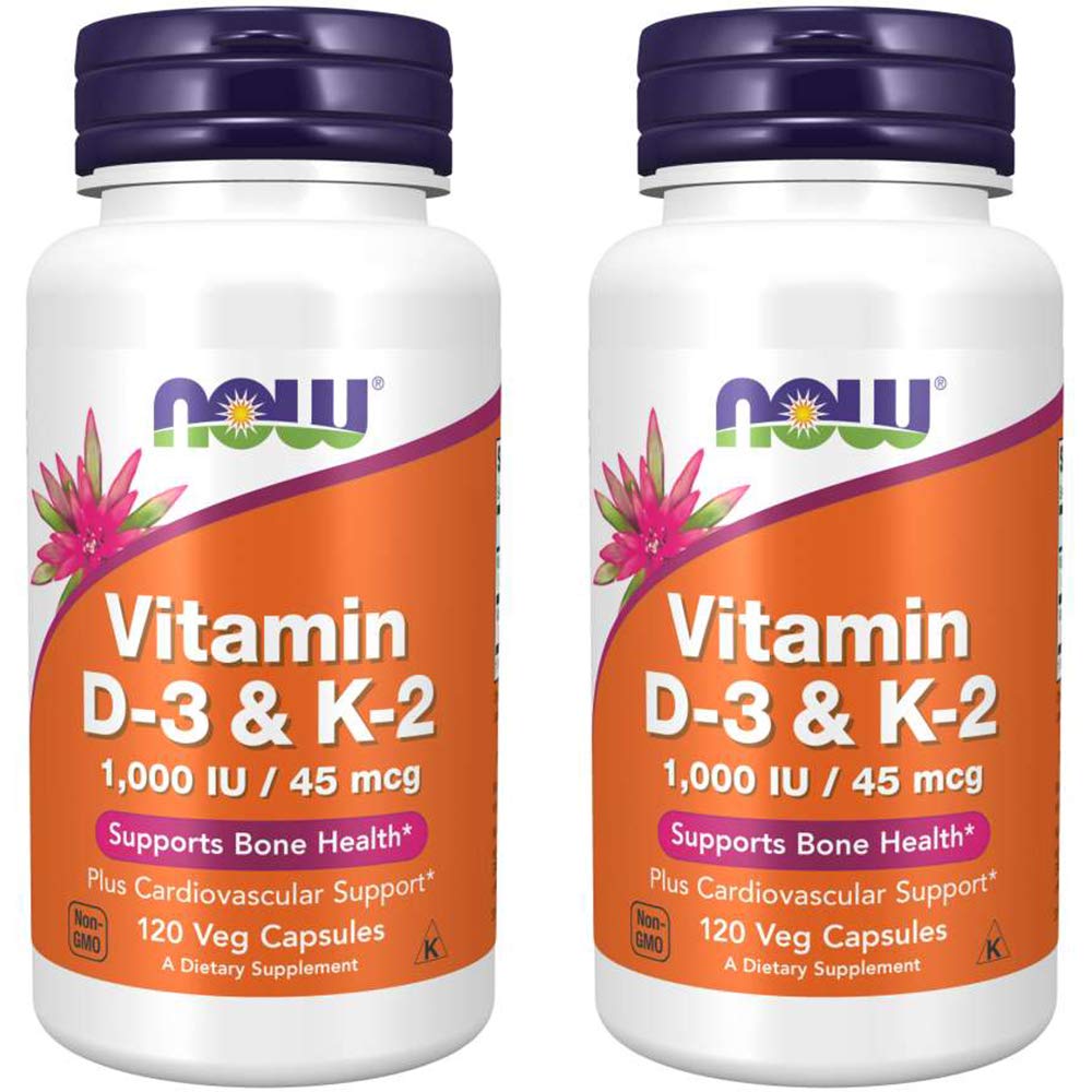 Foto 2 pulgar | Vitamina D-3 Y K-2 De Supplement Now Foods, 120 Cápsulas (paquete De 2) - Venta Internacional.