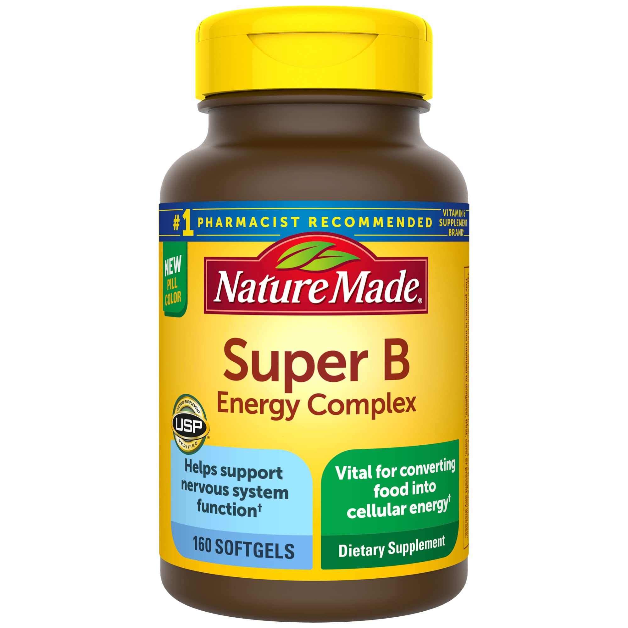 Foto 2 pulgar | Suplemento Nature Made Super B Energy Complex 160 Cápsulas Blandas - Venta Internacional.