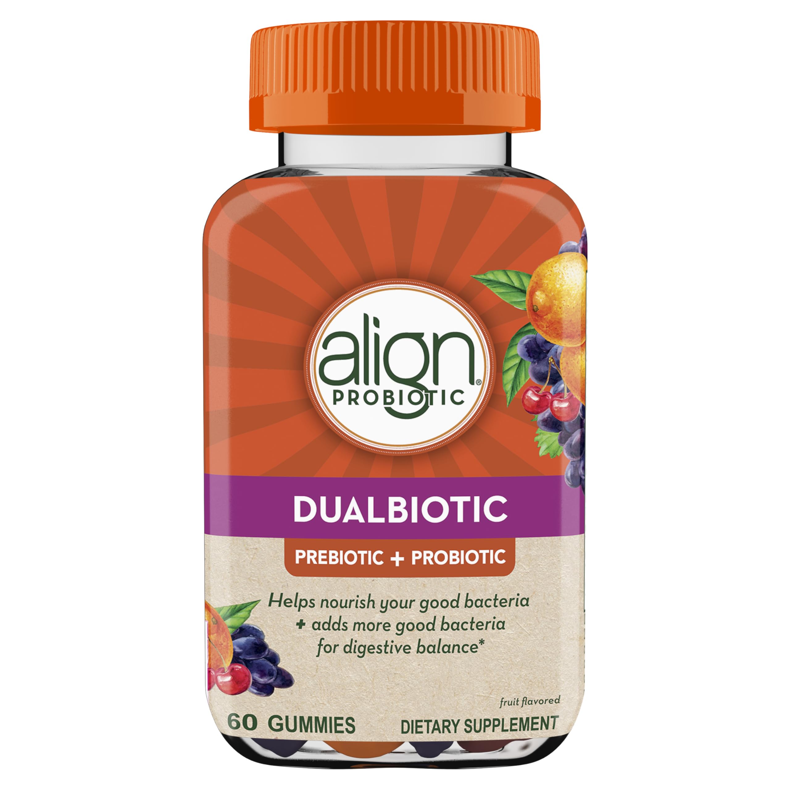 Foto 7 | Suplemento Align Dualbiotic Prebiotic + Probiotic 60 Gomitas - Venta Internacional.