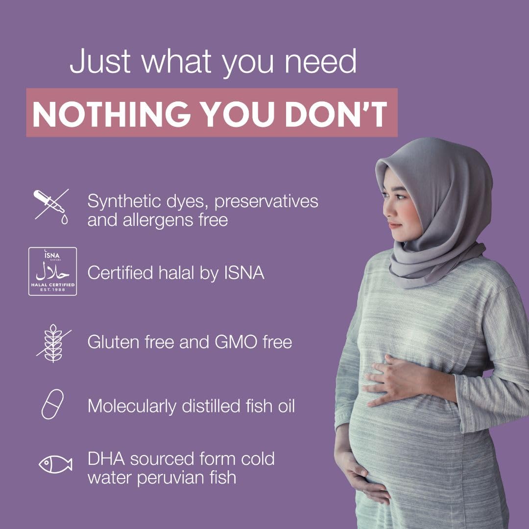 Foto 6 | Vitaminas Prenatales Noor Vitaminas Halal Con Dha Y Ácido Fólico - Venta Internacional.