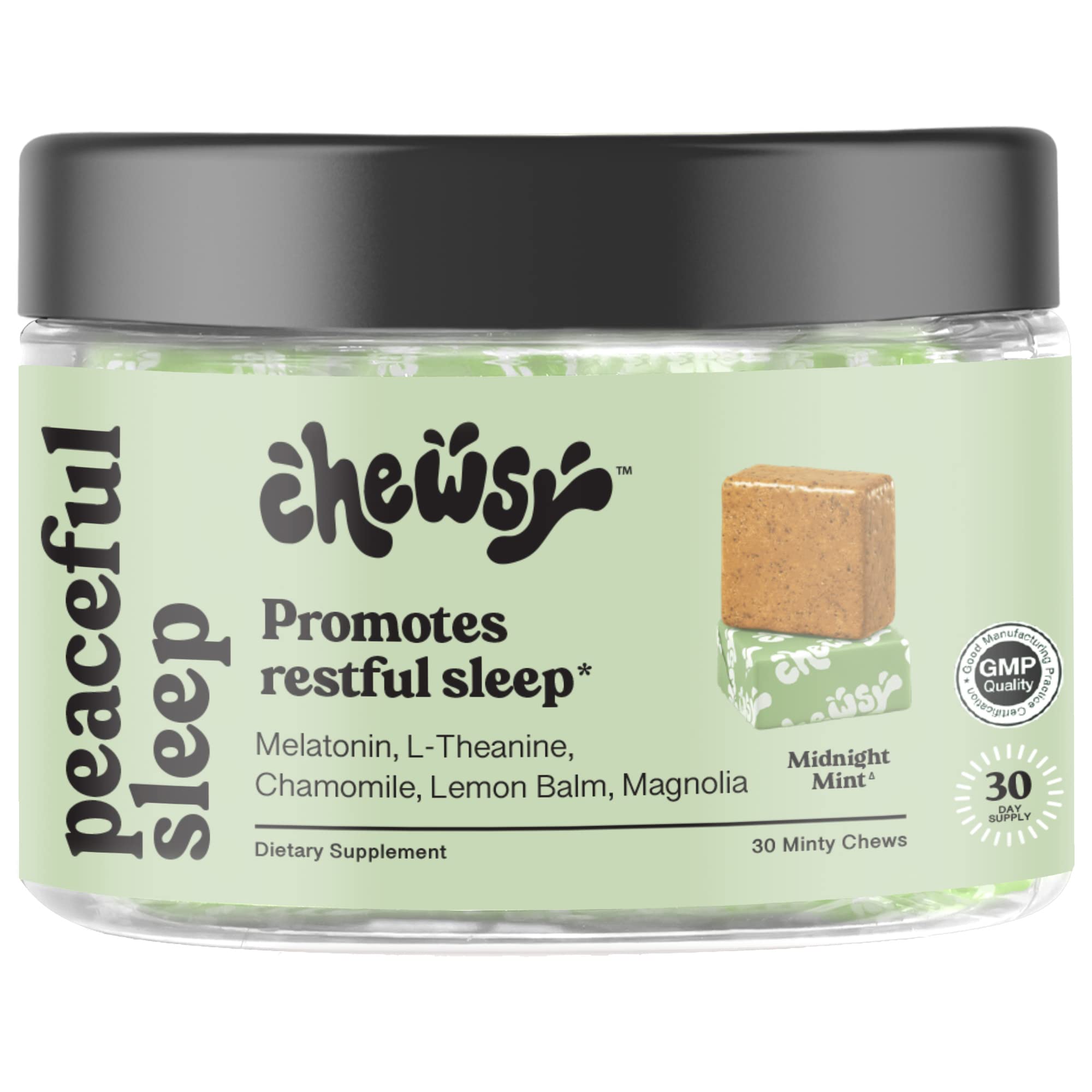 Foto 2 pulgar | Sleep Aid Chewsy Peaceful Sleep Chews 3 Mg De Melatonina - Venta Internacional.