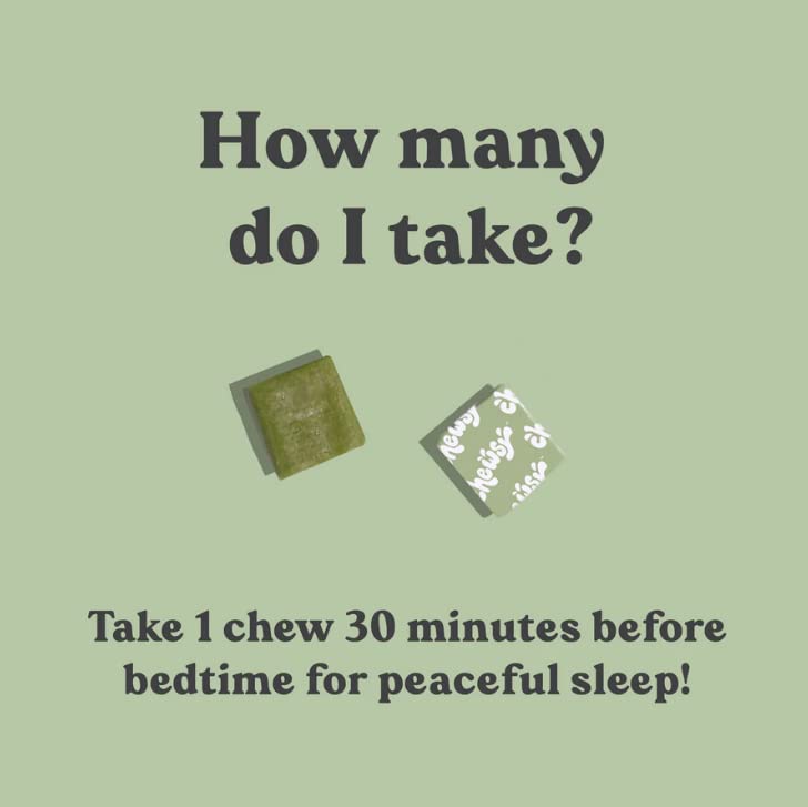 Foto 6 pulgar | Sleep Aid Chewsy Peaceful Sleep Chews 3 Mg De Melatonina - Venta Internacional.