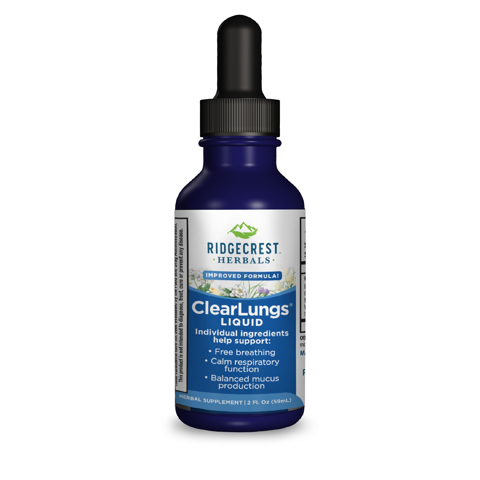 Suplemento Ridgecrest Clearlungs Liquid Herbal, 60 Ml, Naranja - Venta Internacional.