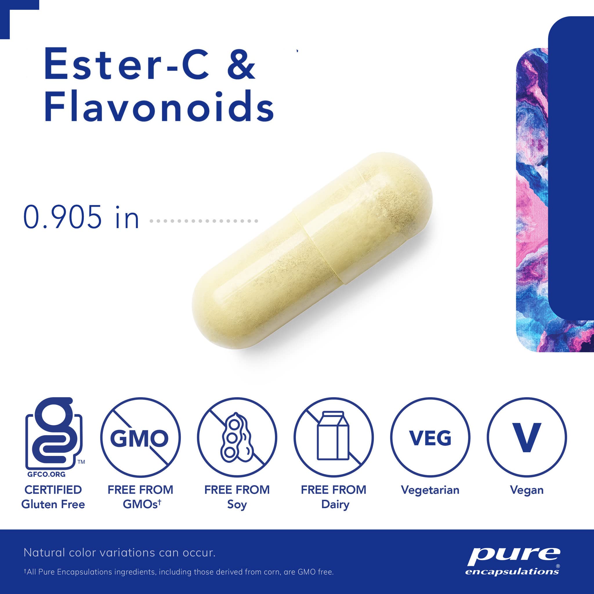 Foto 4 pulgar | Suplemento Pure Encapsulations Ester-c Y Flavonoides 30 Cápsulas - Venta Internacional.