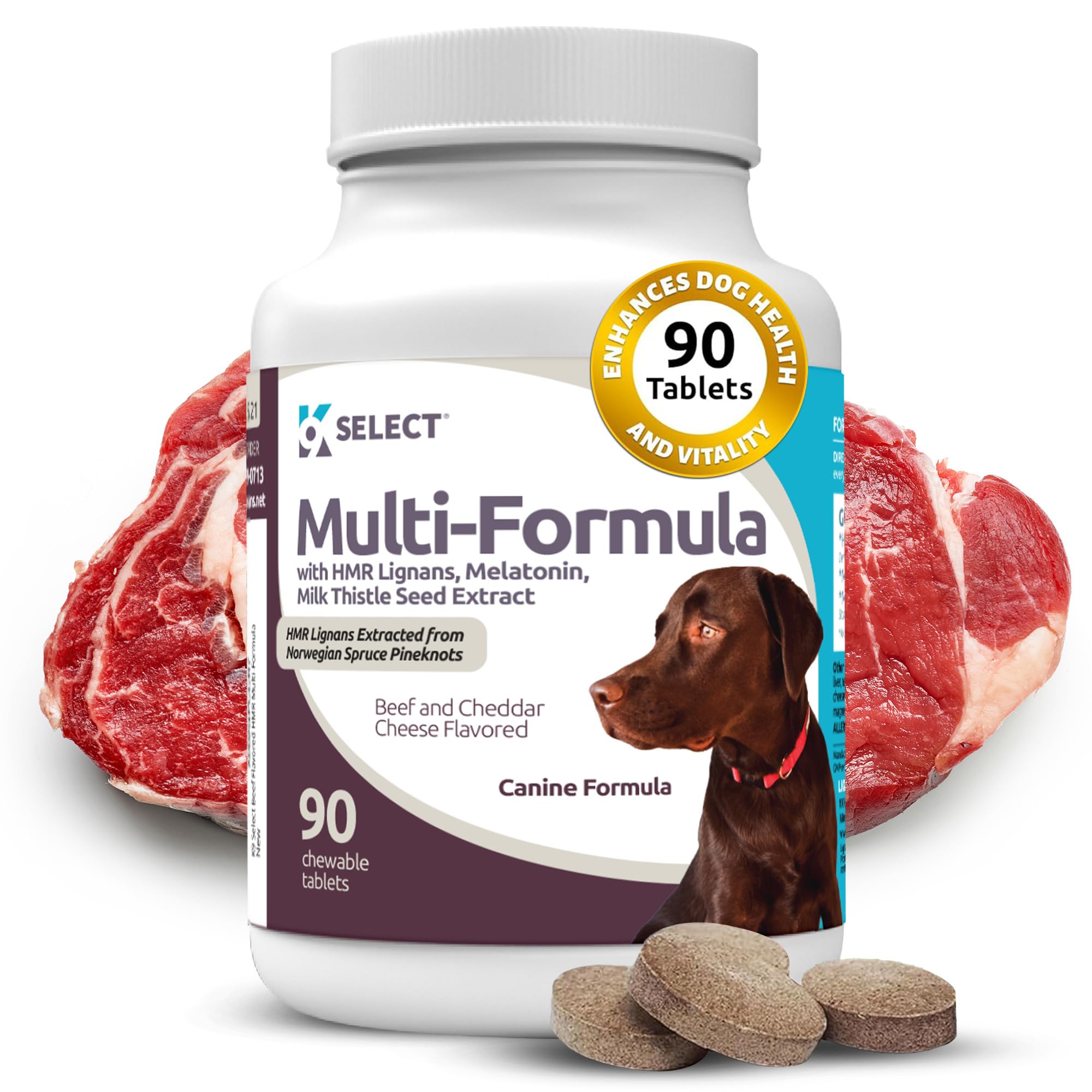 Foto 2 pulgar | Dog Vitamins K9 Select, Fórmula Múltiple Para Perros Grandes, 90 Comprimidos - Venta Internacional.