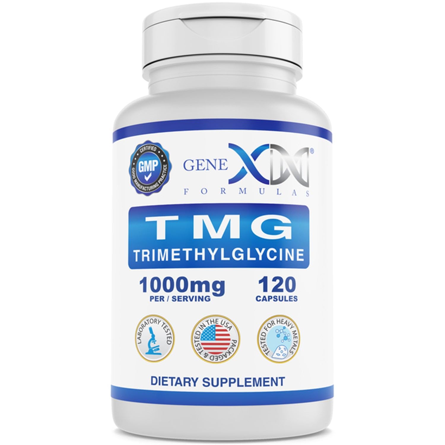 Foto 2 pulgar | Suplemento Genex Tmg 1000 Mg De Betaína Anhidra 120 Cápsulas - Venta Internacional.