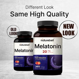 Foto 2 | Suplemento Naturebell Melatonina 20 Mg 365 Comprimidos - Venta Internacional.