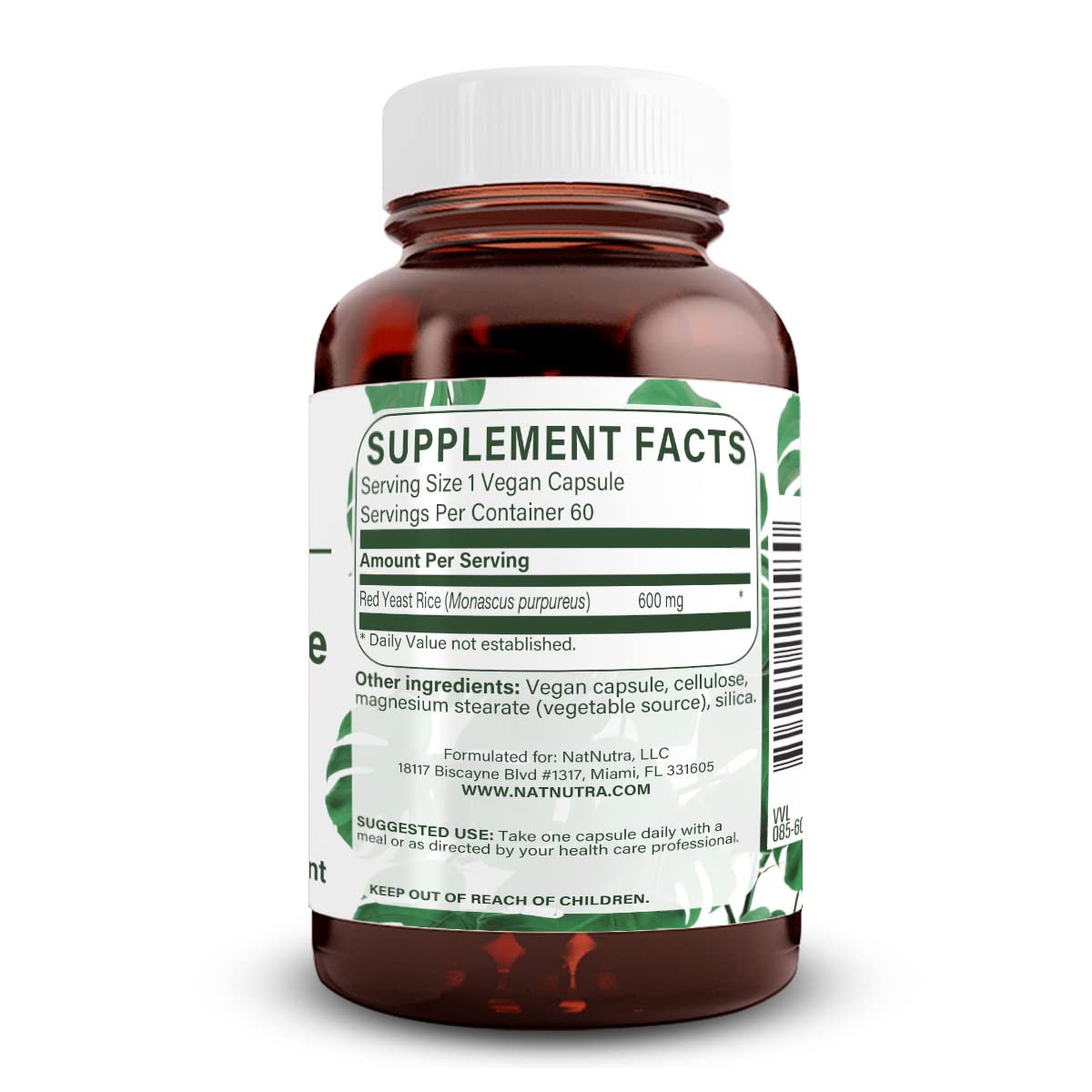 Foto 3 pulgar | Suplemento Natural De Extracto De Arroz De Levadura Roja Nutra 600 Mg 60 Cápsulas - Venta Internacional.