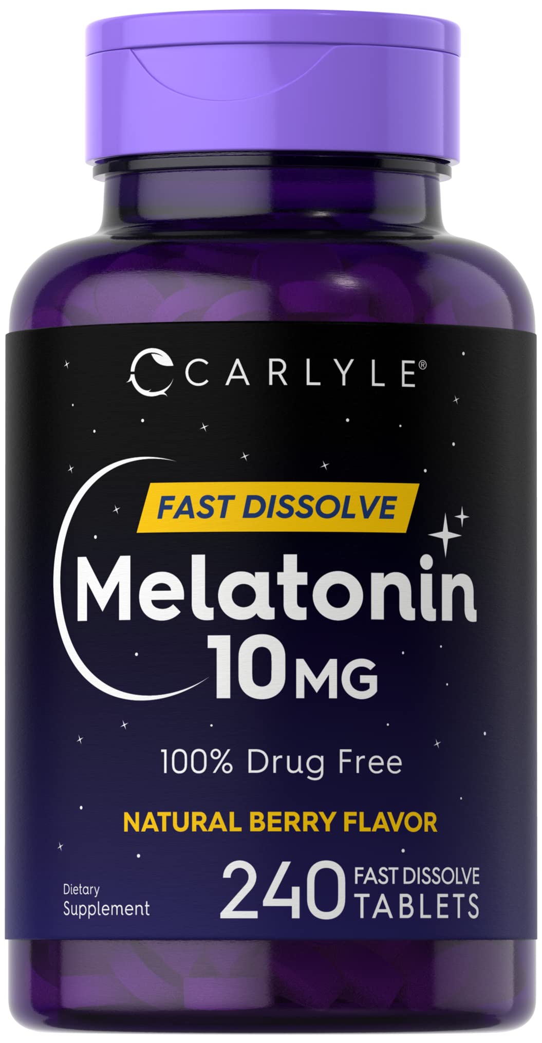 Foto 2 pulgar | Suplemento Carlyle Melatonin 10 Mg 240 Tabletas De Disolución Rápida - Venta Internacional.