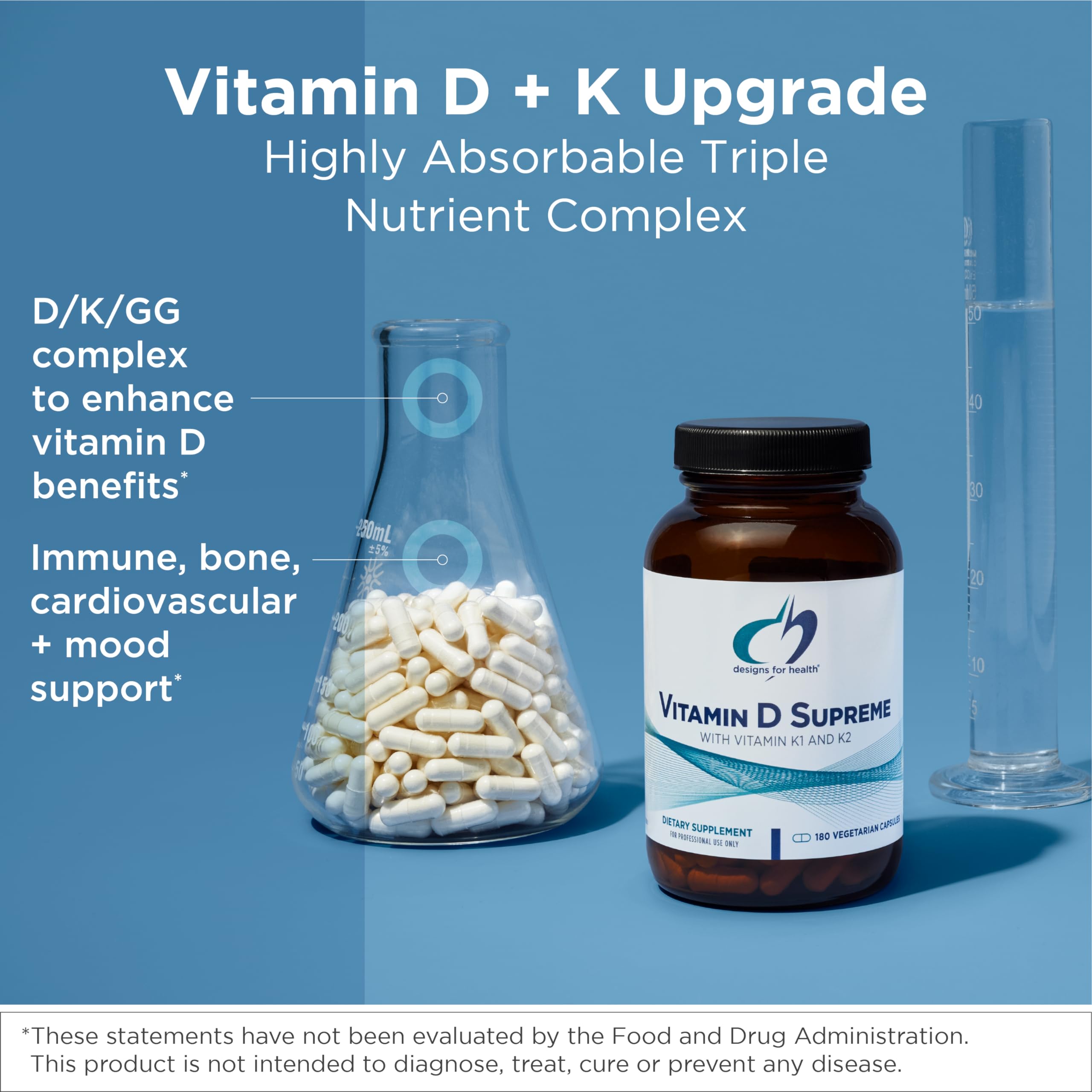 Foto 3 pulgar | Vitamina D Supreme 5000 Ui Designs For Health - Venta Internacional