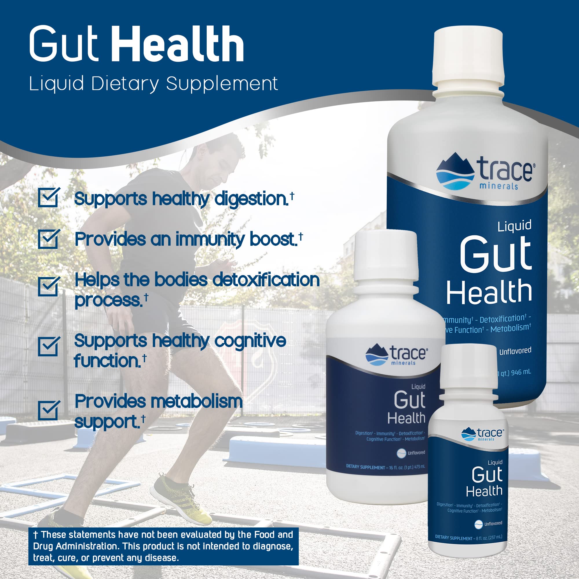 Foto 3 pulgar | Suplemento Trace Minerals Liquid Gut Health 473 Ml, Sin Sabor - Venta Internacional.