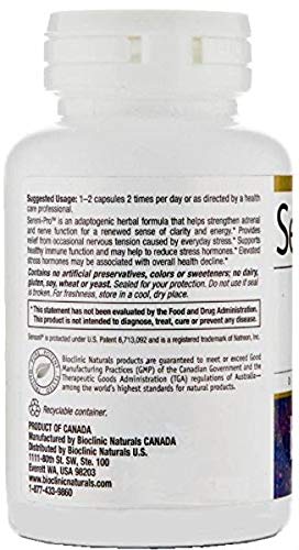 Foto 3 pulgar | Suplemento Bioclinic Naturals Sereni-pro 90 Vegicaps - Venta Internacional.