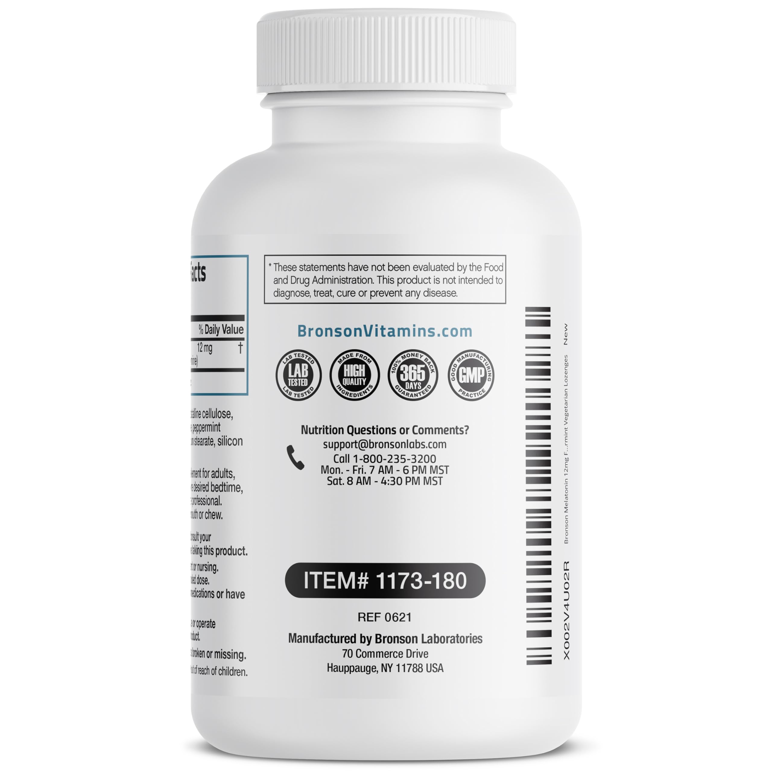 Foto 7 | Suplemento Bronson Melatonin 12 Mg De Disolución Rápida, 180 Pastillas - Venta Internacional.