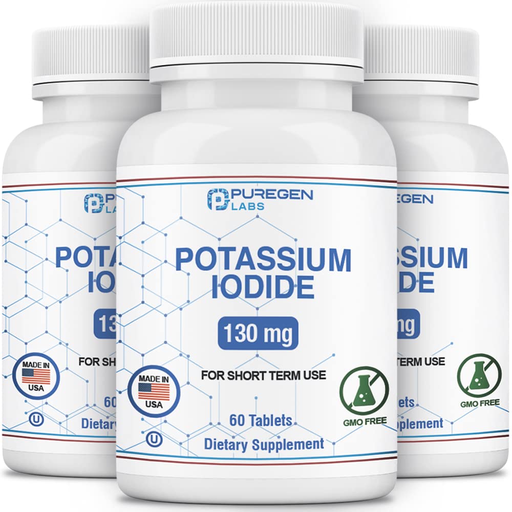 Foto 2 pulgar | Tabletas De Yoduro De Potasio Puregen Labs 130 Mg Exp 07/2025 - Venta Internacional.