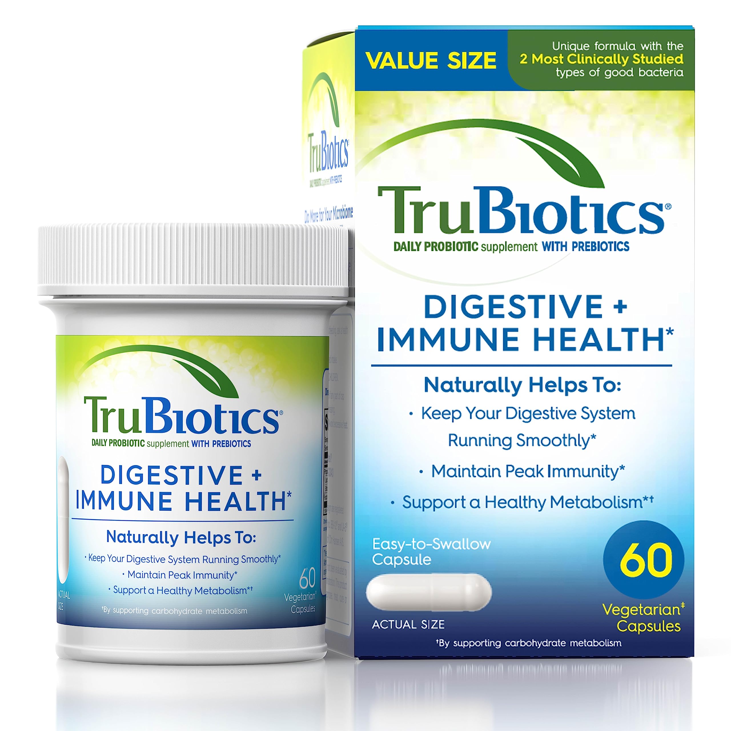 Foto 2 pulgar | Suplemento Trubiotics Probiotics Digestive & Immune 60 Cápsulas - Venta Internacional.