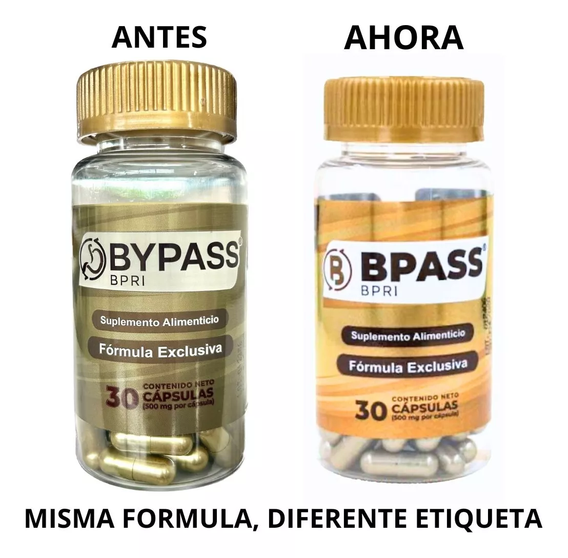 Foto 3 pulgar | Bypass Bpri Duo 30 Capsulas C/u Inhibidor Apetito