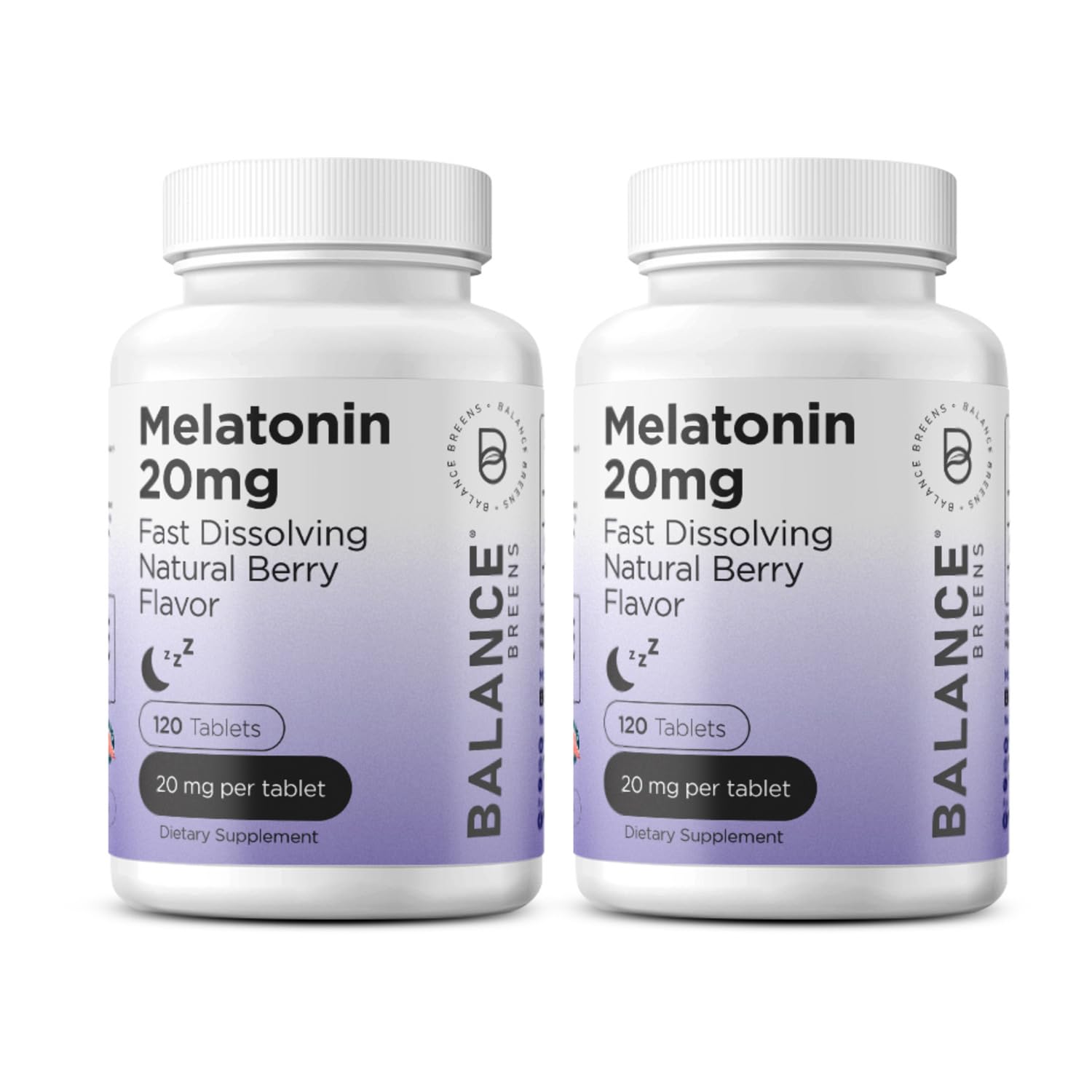 Foto 2 pulgar | Sleep Aid Balancebreens Melatonina 20 Mg 120 Comprimidos - Venta Internacional.