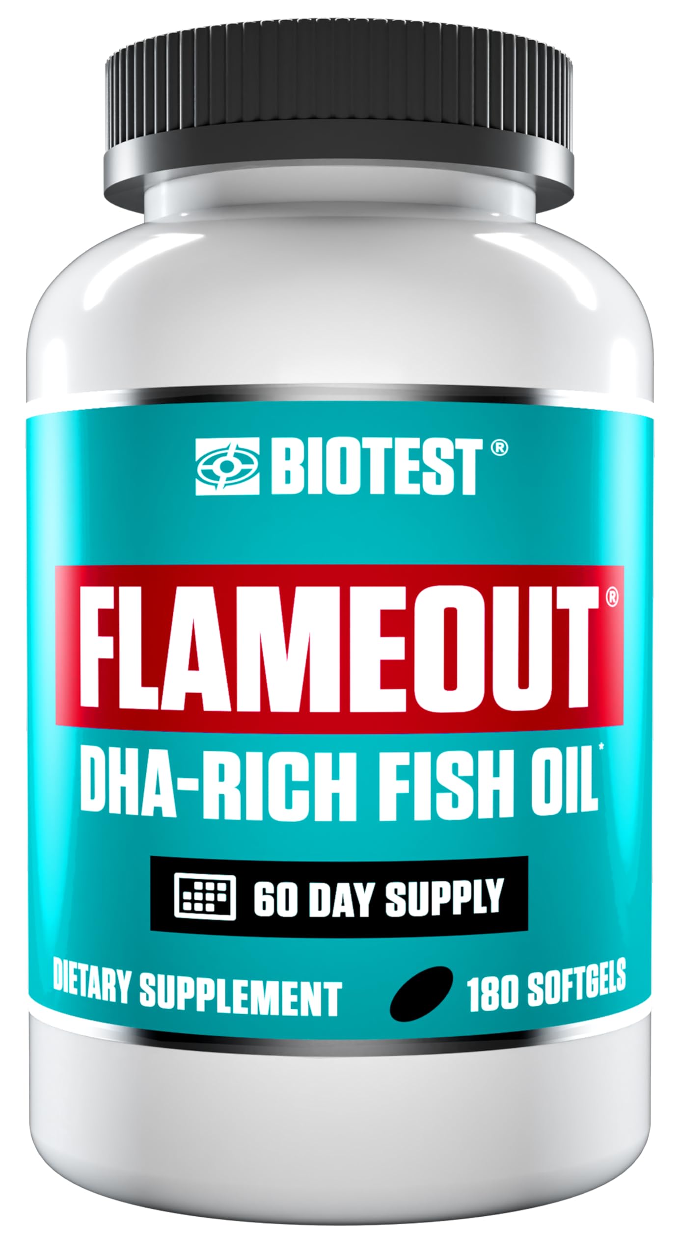 Foto 2 pulgar | Suplemento Biotest Flameout De Aceite De Pescado Rico En Dha 180 Cápsulas Blandas - Venta Internacional.