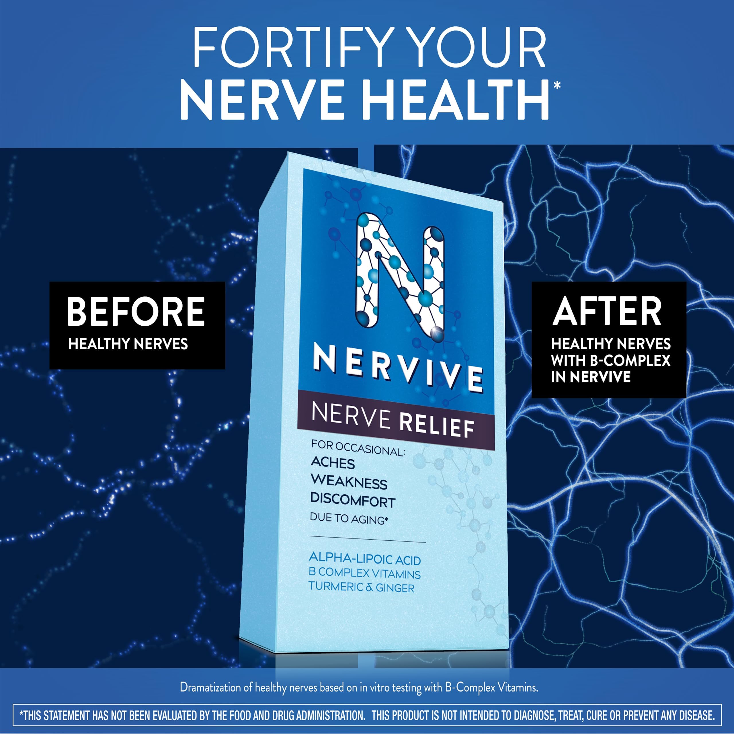 Foto 8 pulgar | Suplemento Para Aliviar Los Nervios Nervive Nerve Relief 30 Comprimidos - Venta Internacional.