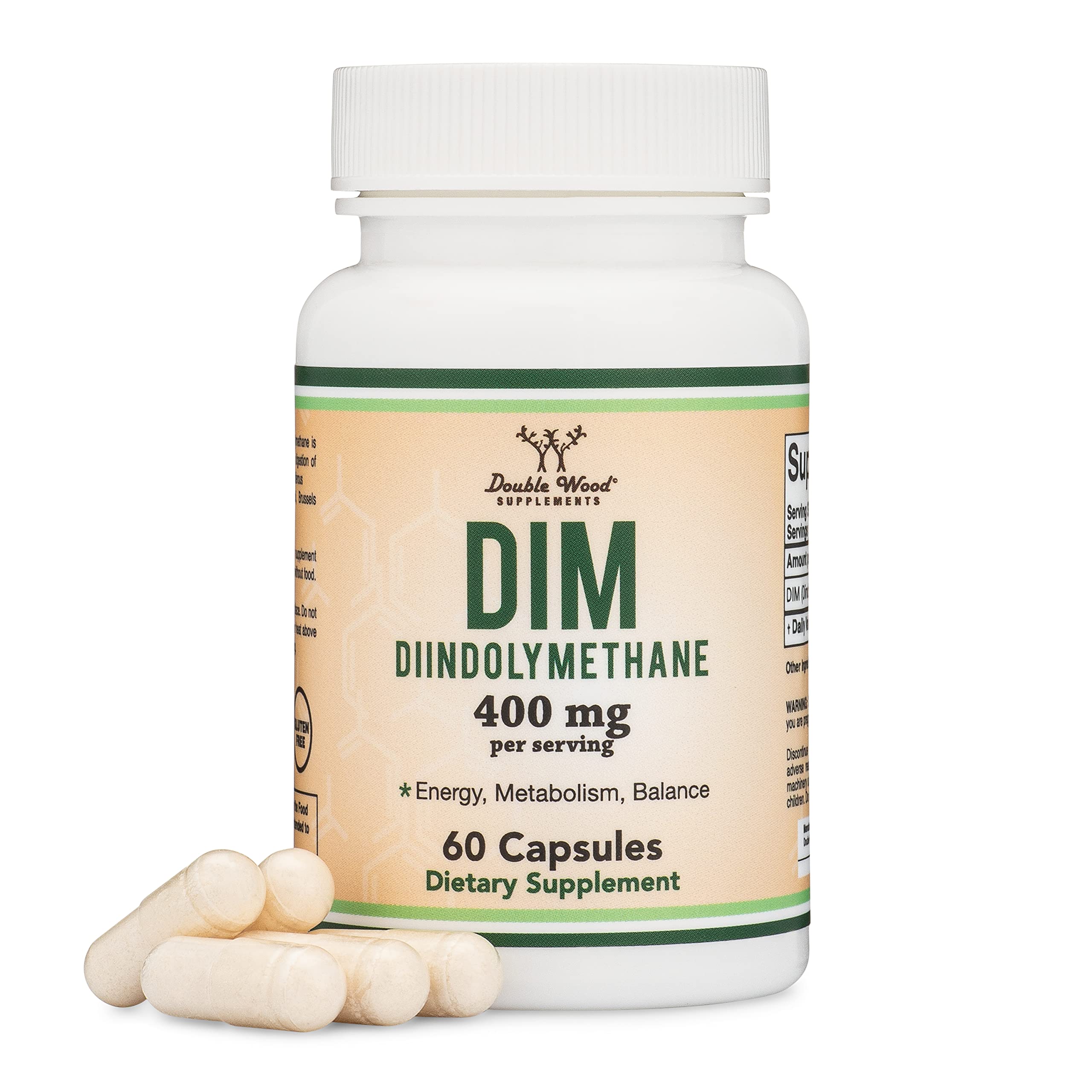 Foto 1 | Suplemento Double Wood Dim, Bloqueador De Estrógenos, 400 Mg, 60 Cápsulas - Venta Internacional.