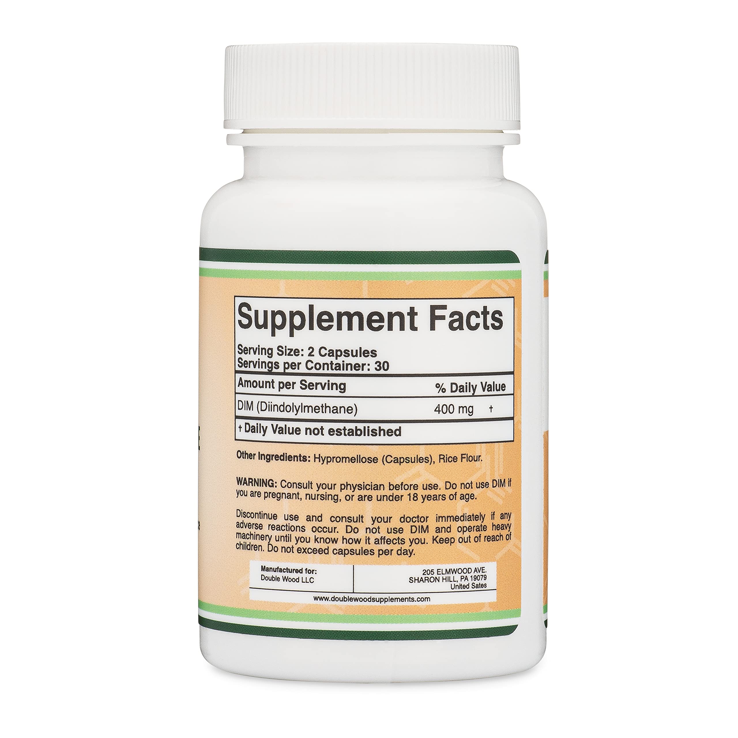 Foto 3 pulgar | Suplemento Double Wood Dim, Bloqueador De Estrógenos, 400 Mg, 60 Cápsulas - Venta Internacional.