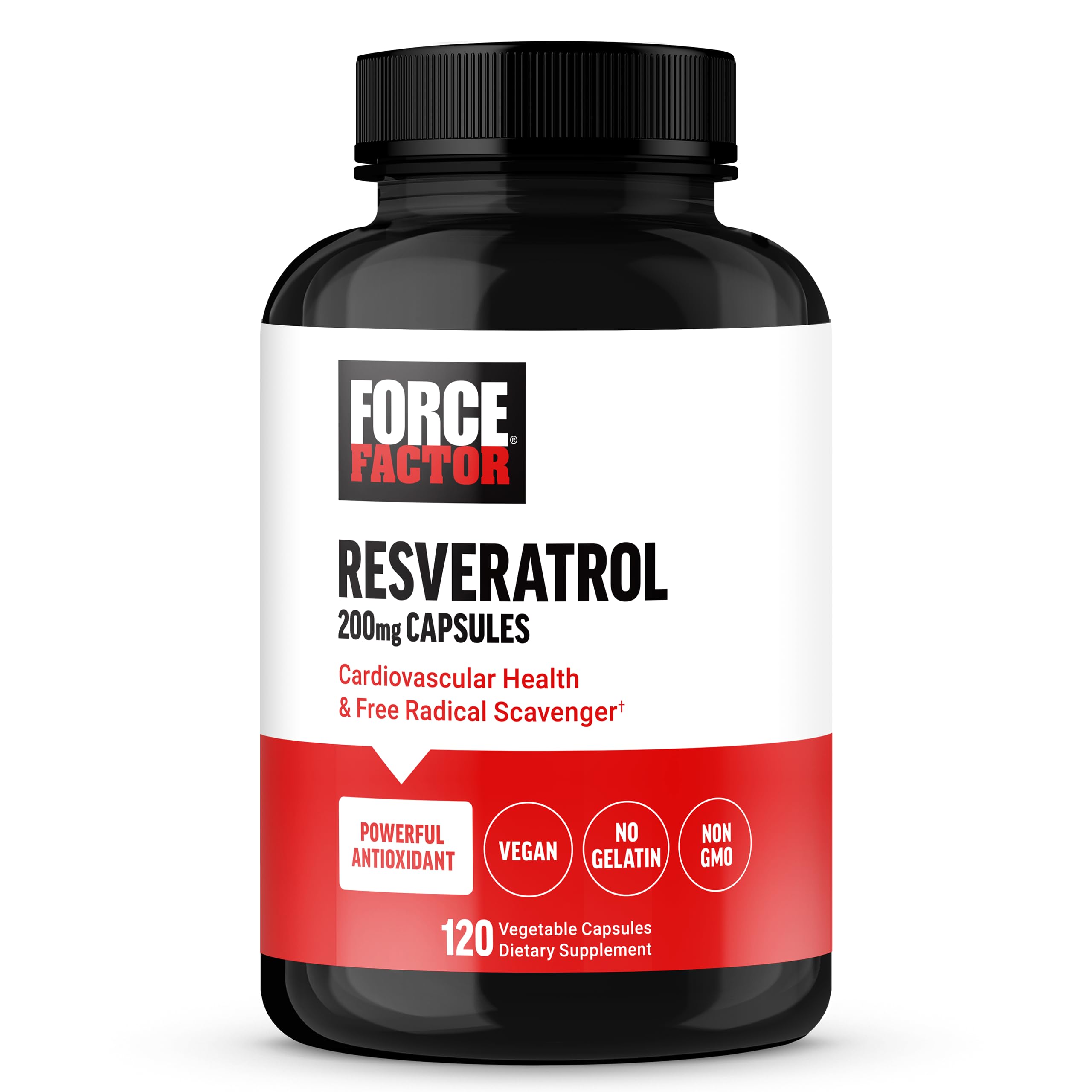 Foto 2 pulgar | Suplemento Force Factor Resveratrol 120 Cápsulas - Venta Internacional.