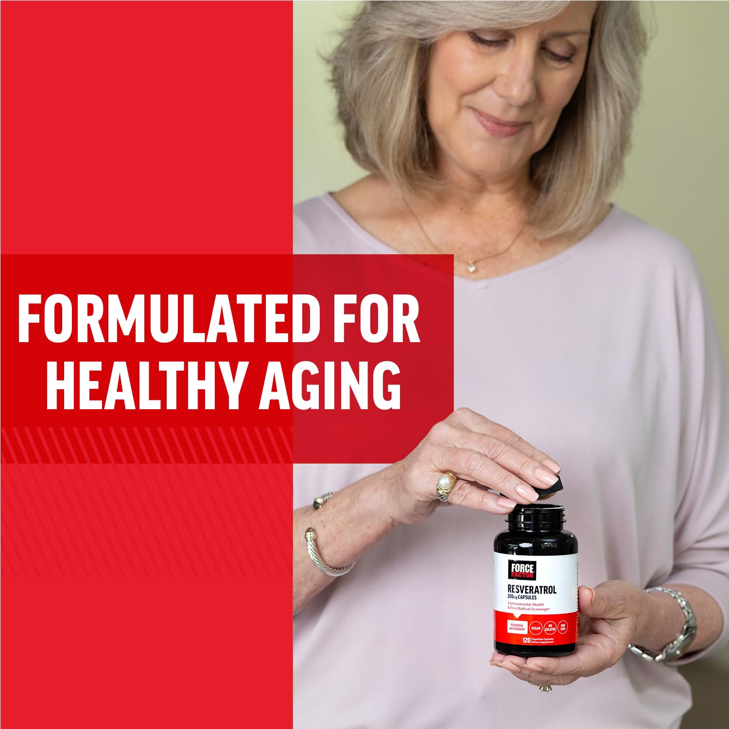 Foto 7 | Suplemento Force Factor Resveratrol 120 Cápsulas - Venta Internacional.