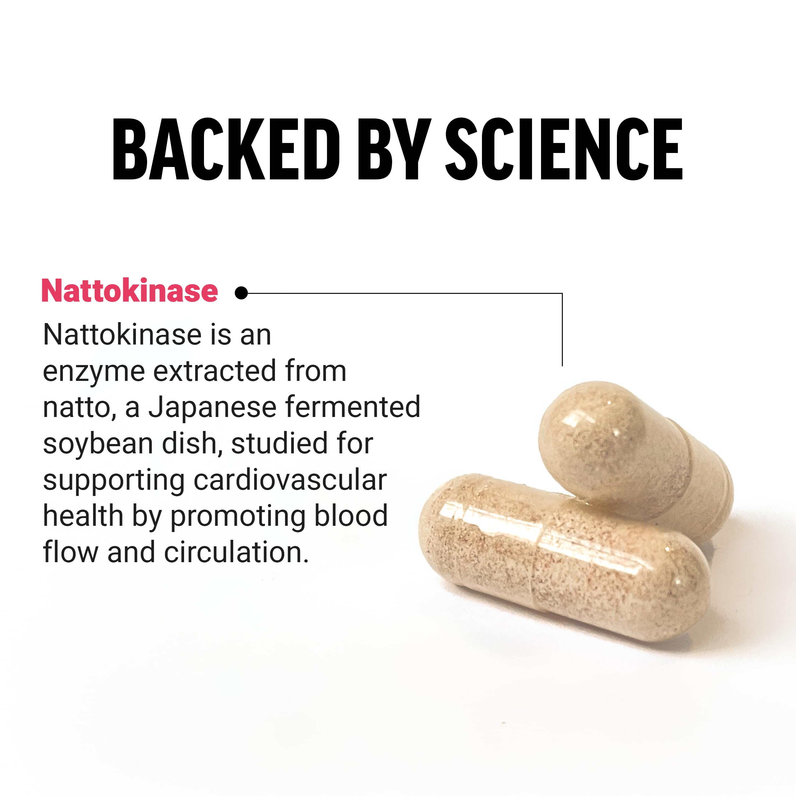 Foto 4 pulgar | Suplemento Force Factor Nattokinase 2000 Fu Heart Health 90 Cápsulas - Venta Internacional