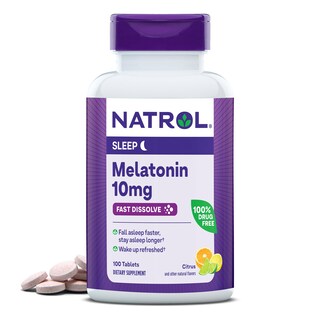 Foto 1 | Suplemento Natrol Fast Dissolve Melatonin 10 mg 100 Comprimidos - Venta Internacional