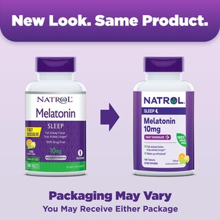 Foto 2 | Suplemento Natrol Fast Dissolve Melatonin 10 mg 100 Comprimidos - Venta Internacional