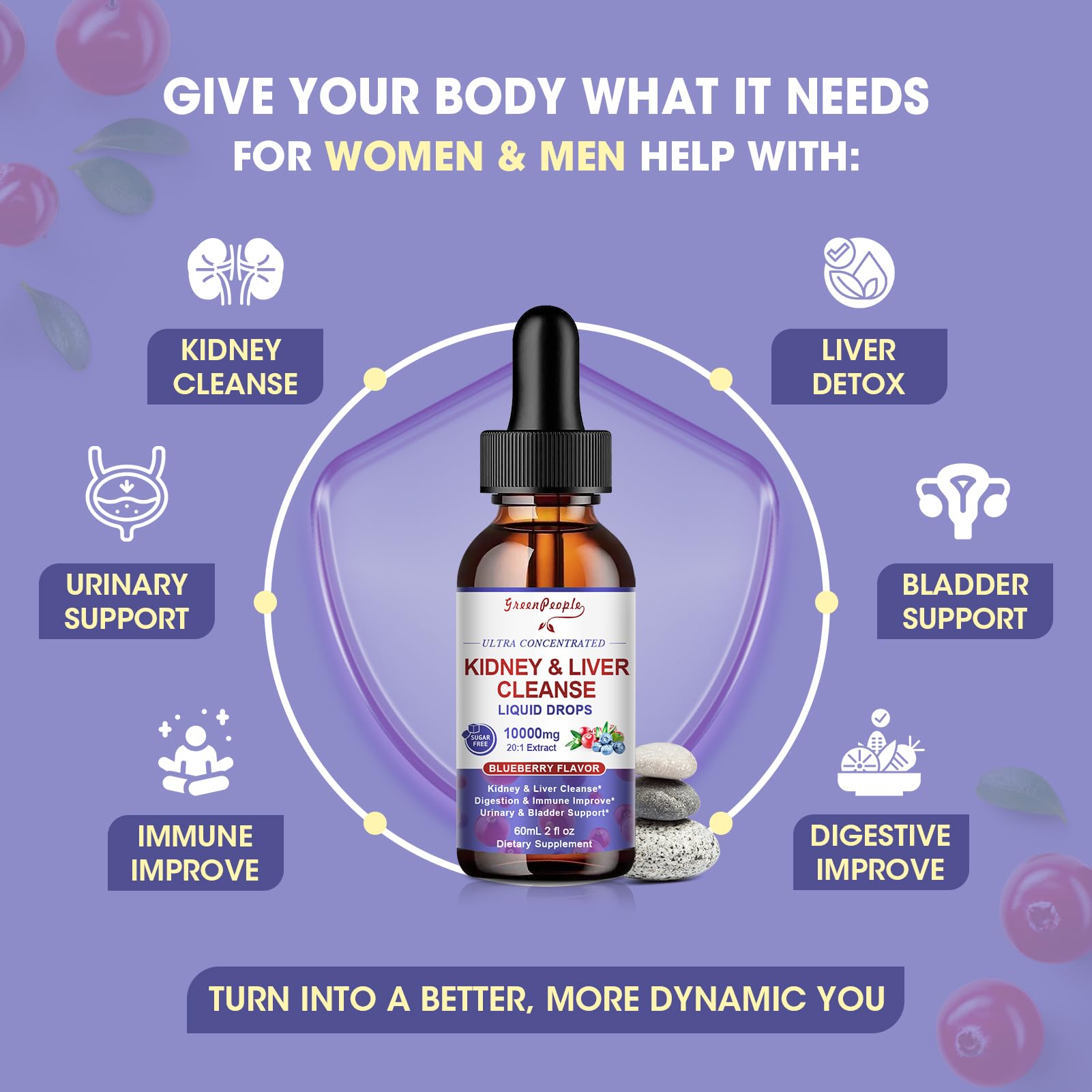 Foto 5 pulgar | Suplemento GreenPeople Kidney Cleanse Detox & Repair 60 ml - Venta Internacional