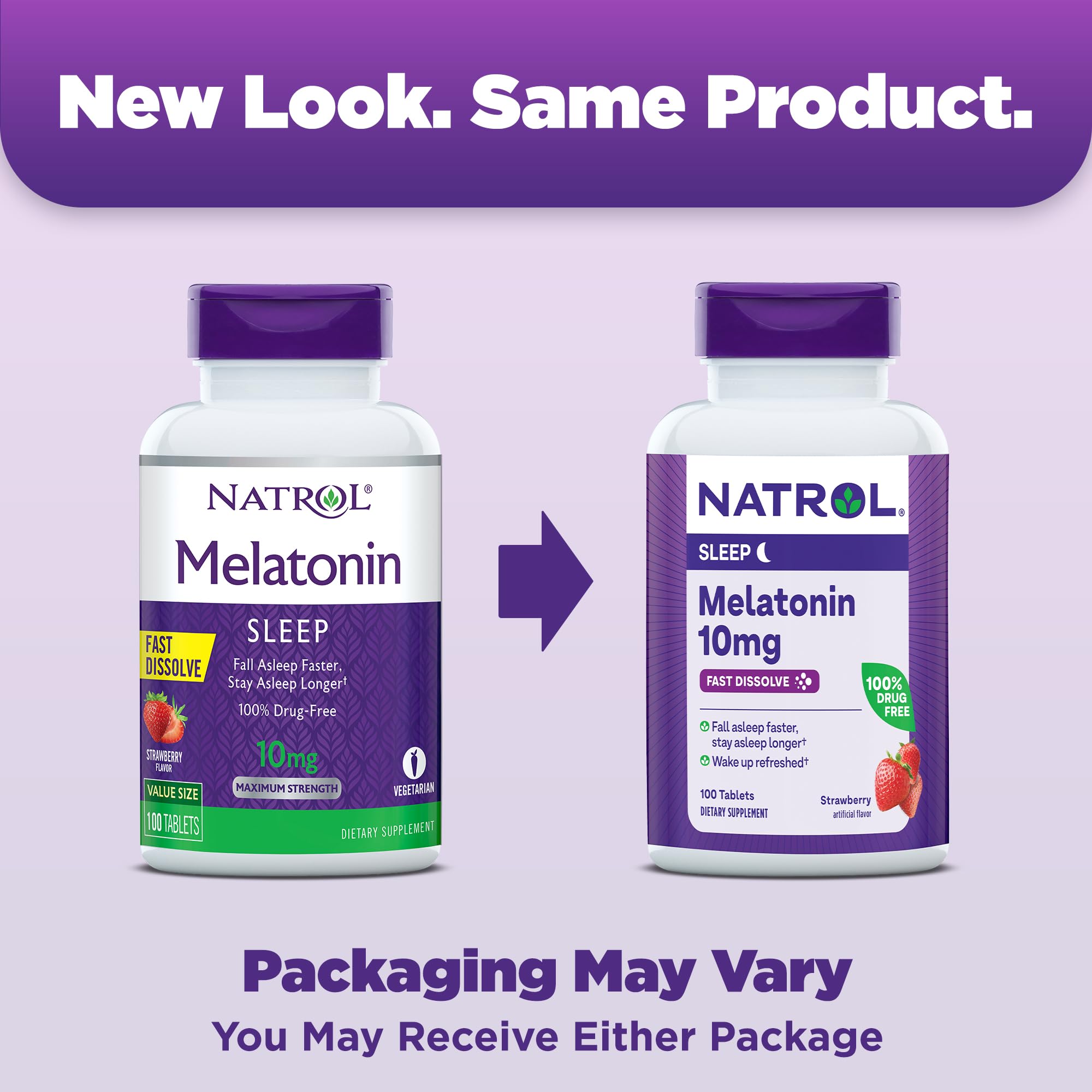 Foto 3 pulgar | Sleep Aid Natrol Sleep Melatonina 10 mg 100 Comprimidos - Venta Internacional